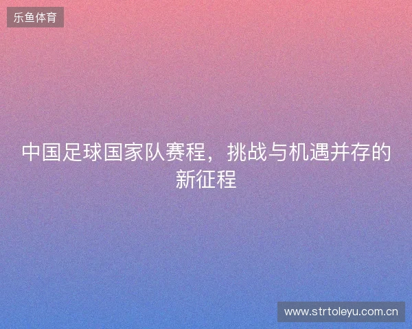中国足球国家队赛程,挑战与机遇并存的新征程 中国足球国家队赛程,挑战与机遇并存的新征程